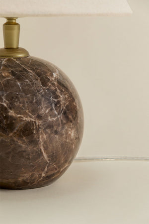 Marvexi Table Lamp – Brown Marble