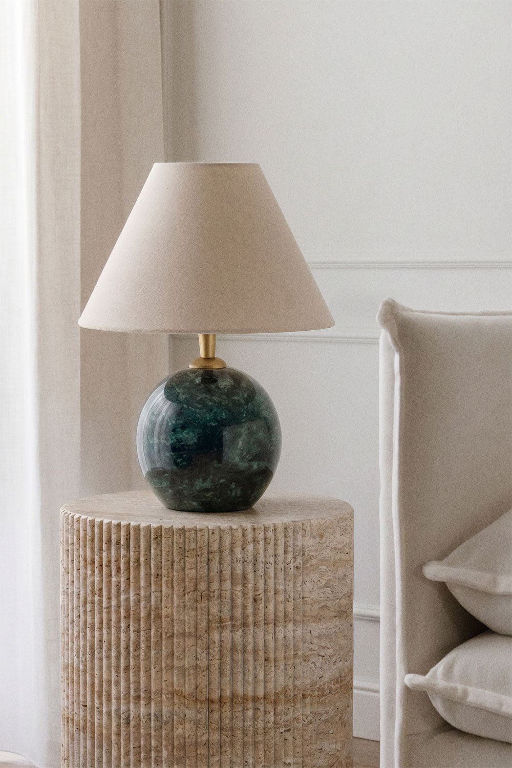 Marvexi Table Lamp – Green Marble
