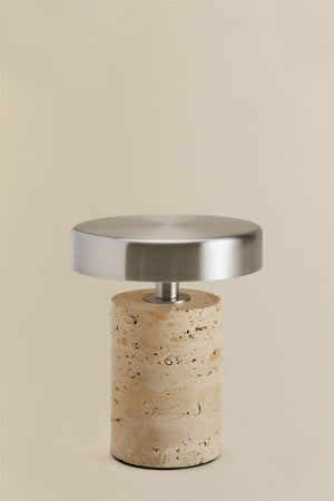 Isasia Wireless LED Table Lamp - Travertine
