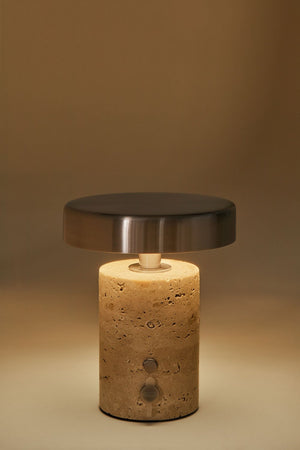 Isasia Wireless LED Table Lamp - Travertine