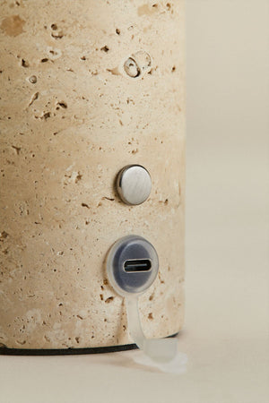 Isasia Wireless LED Table Lamp - Travertine