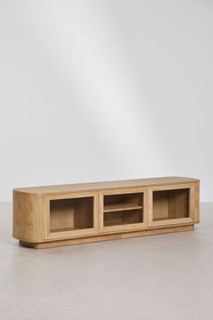 Walia TV unit – three-quarter front view, closed
