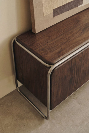 Altrex TV unit – three-quarter front view, doors closed