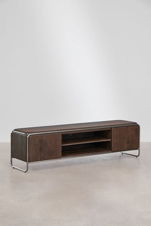 Altrex TV unit – front view, all doors open showing central shelf