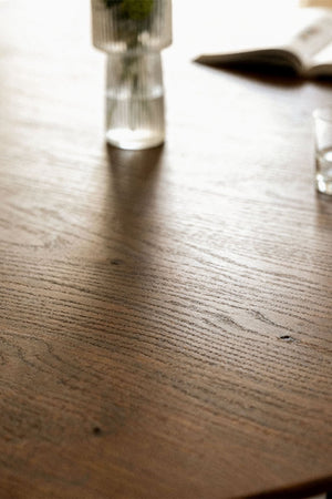 Nuveta Oval Extendable Dining Table - Dark Wood