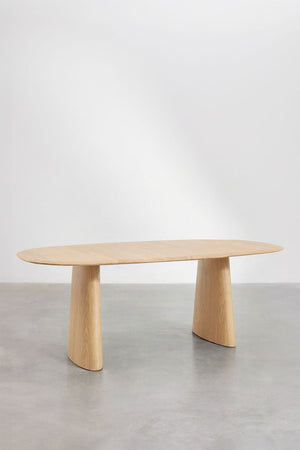 Nuveta Oval Extendable Dining Table - Ash Wood