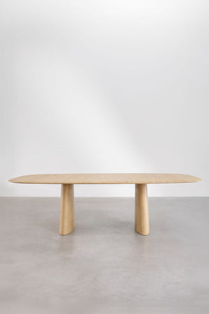 Nuveta Oval Extendable Dining Table - Ash Wood