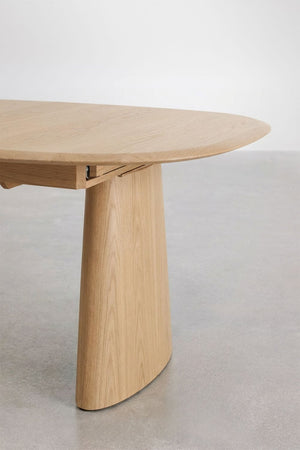 Nuveta Oval Extendable Dining Table - Ash Wood