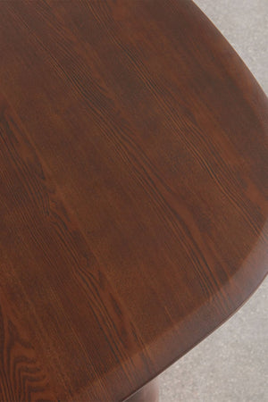 Nuveta Oval Extendable Dining Table - Dark Wood