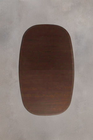 Nuveta Oval Extendable Dining Table - Dark Wood
