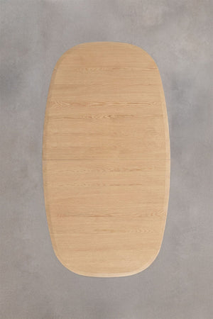 Nuveta Oval Extendable Dining Table - Ash Wood