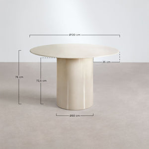 Asgri Round Dining Table 120cm