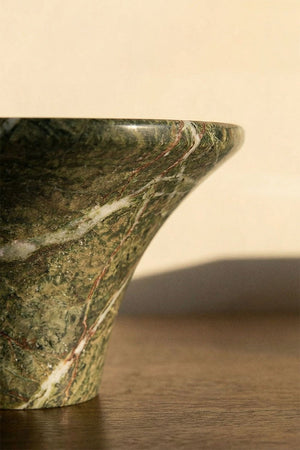 Bellvion Candle Holder - Green Marble