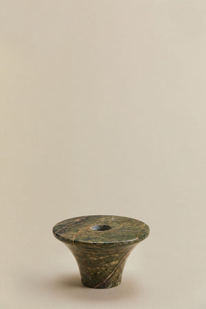 Bellvion Candle Holder - Green Marble