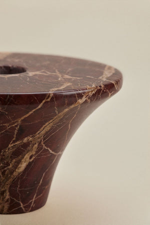 Bellvion Candle Holder - Red Marble