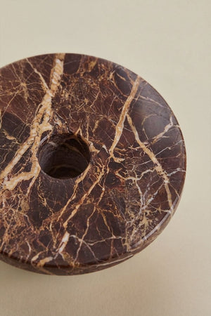 Bellvion Candle Holder - Red Marble