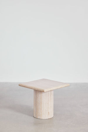 Lausa Travertine Side Table