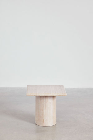 Lausa Travertine Side Table