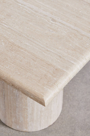 Lausa Travertine Side Table