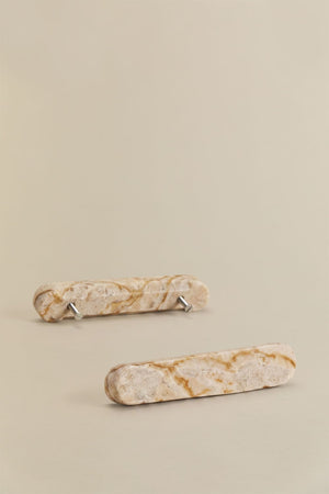 Casbina Marble Handles, 16cm - Set of 2