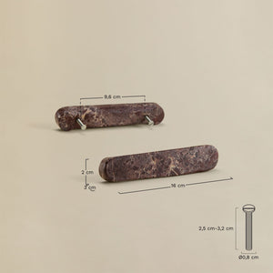 Casbina Marble Handles, 16cm - Set of 2