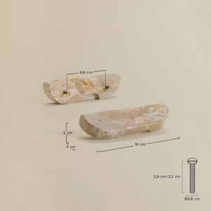 Tinesla Marble Handles, 16cm - Set of 2