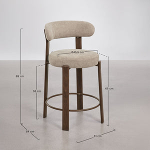 Jolie Stools with Backrest