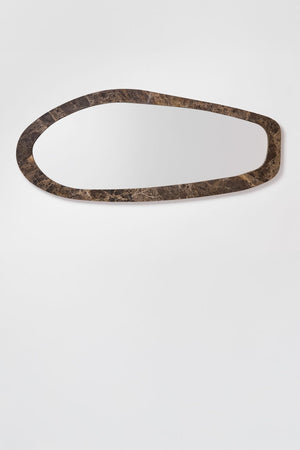 Urkiz Natural Stone Mirror - Brown Marble