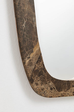 Urkiz Natural Stone Mirror - Brown Marble