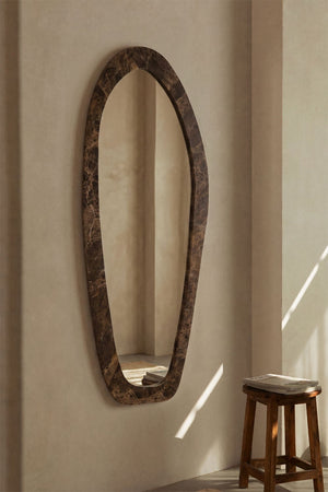 Urkiz Natural Stone Mirror - Brown Marble