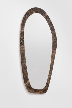 Urkiz Natural Stone Mirror - Brown Marble