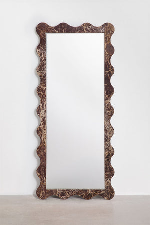 Bayaibe mirror – front view on white background, portrait orientation, slightly different angle