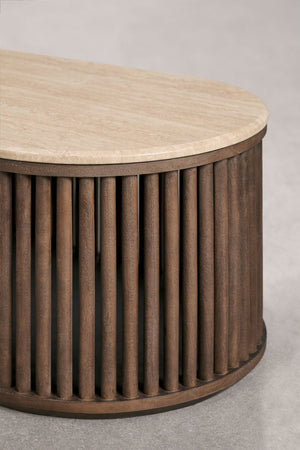 Talix Coffee Table - Travertine