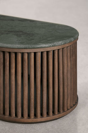 Talix Coffee Table - Green Marble