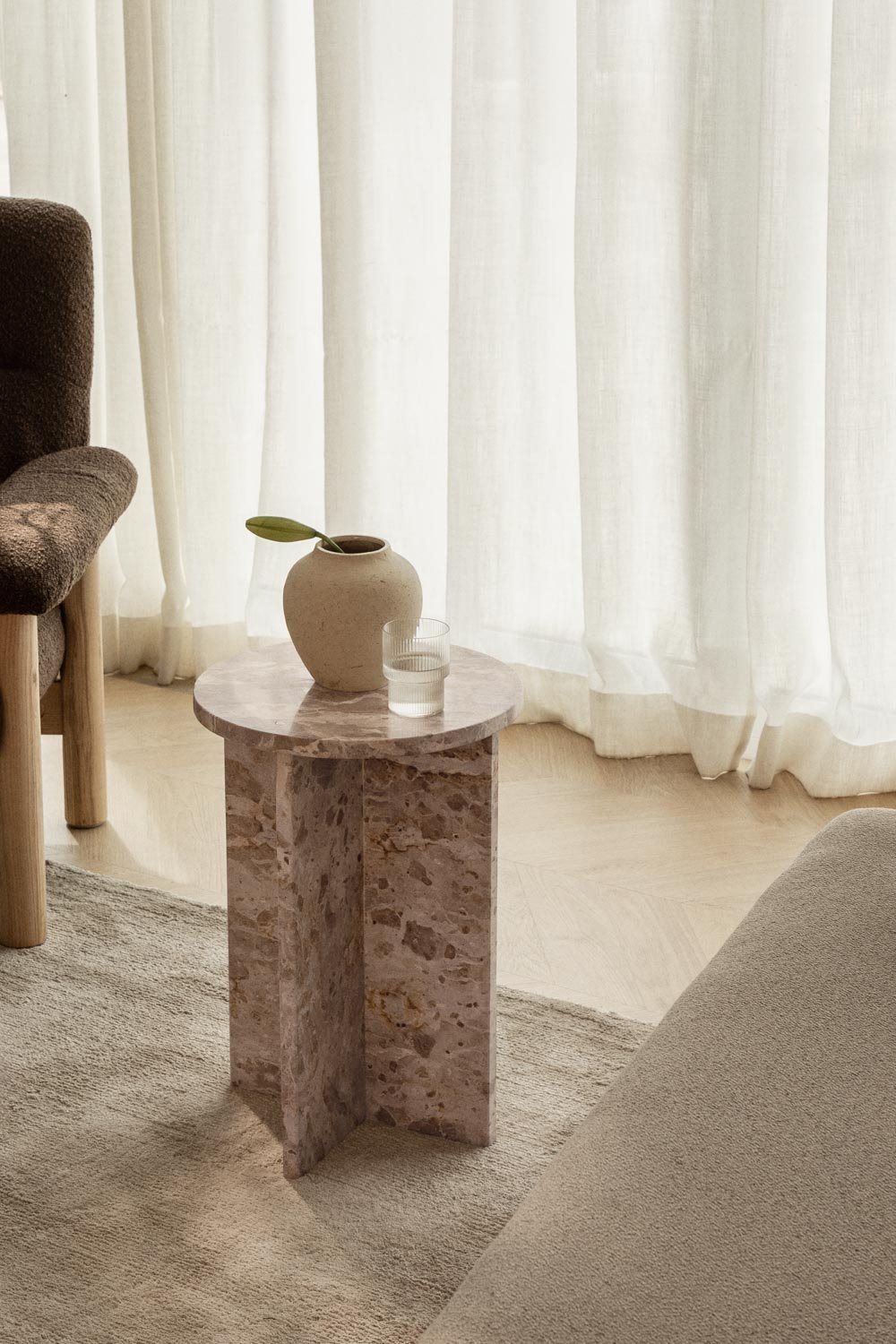 Mencia Marble Side Table