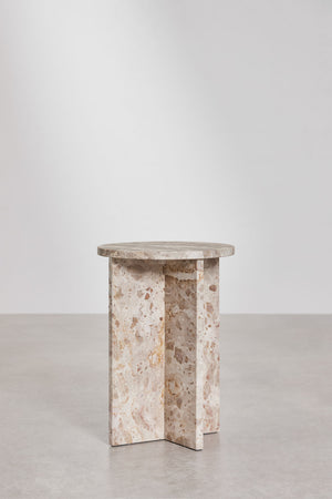 Mencia Marble Side Table