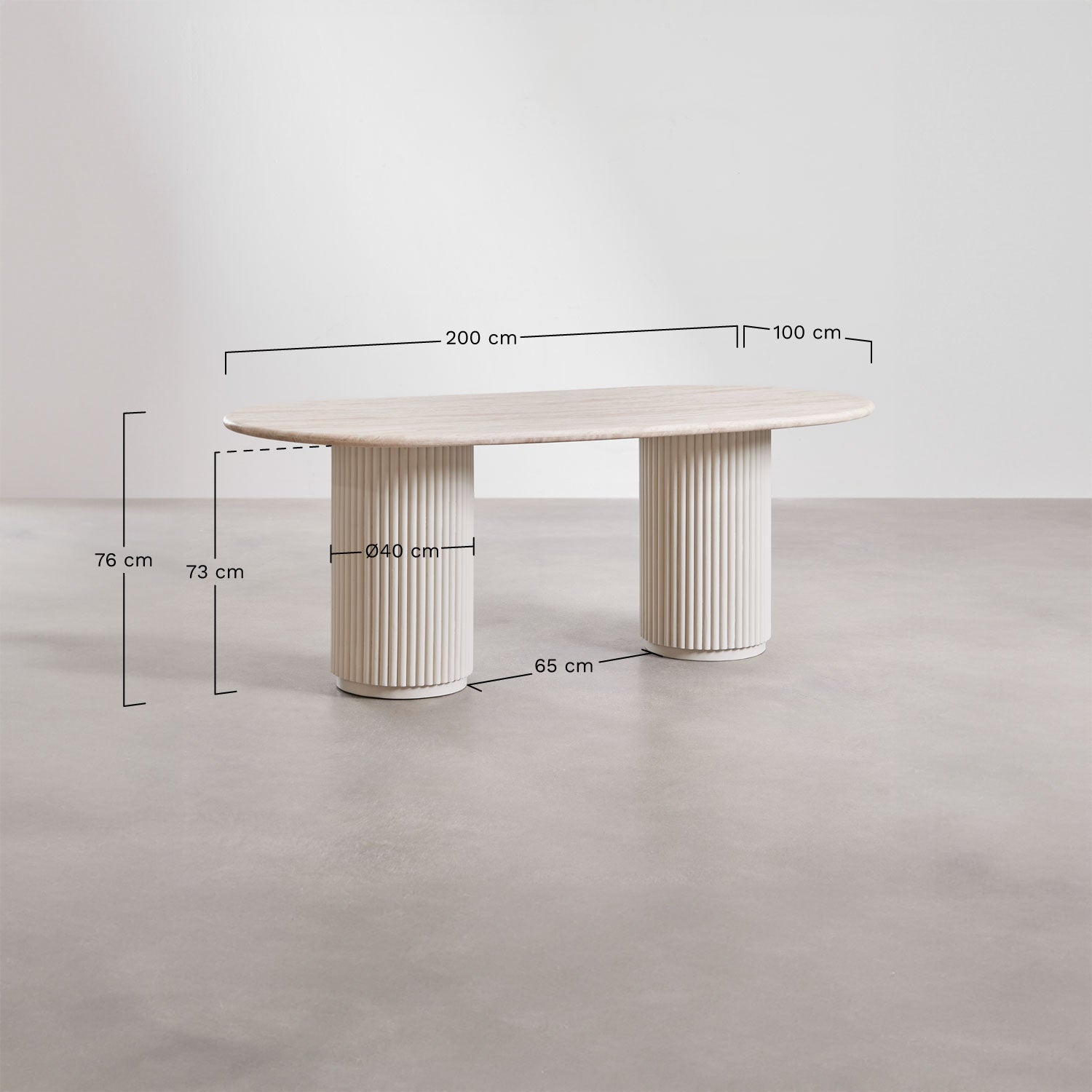 Gisy Dining Table - Oval