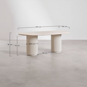 Gisy Dining Table - Oval