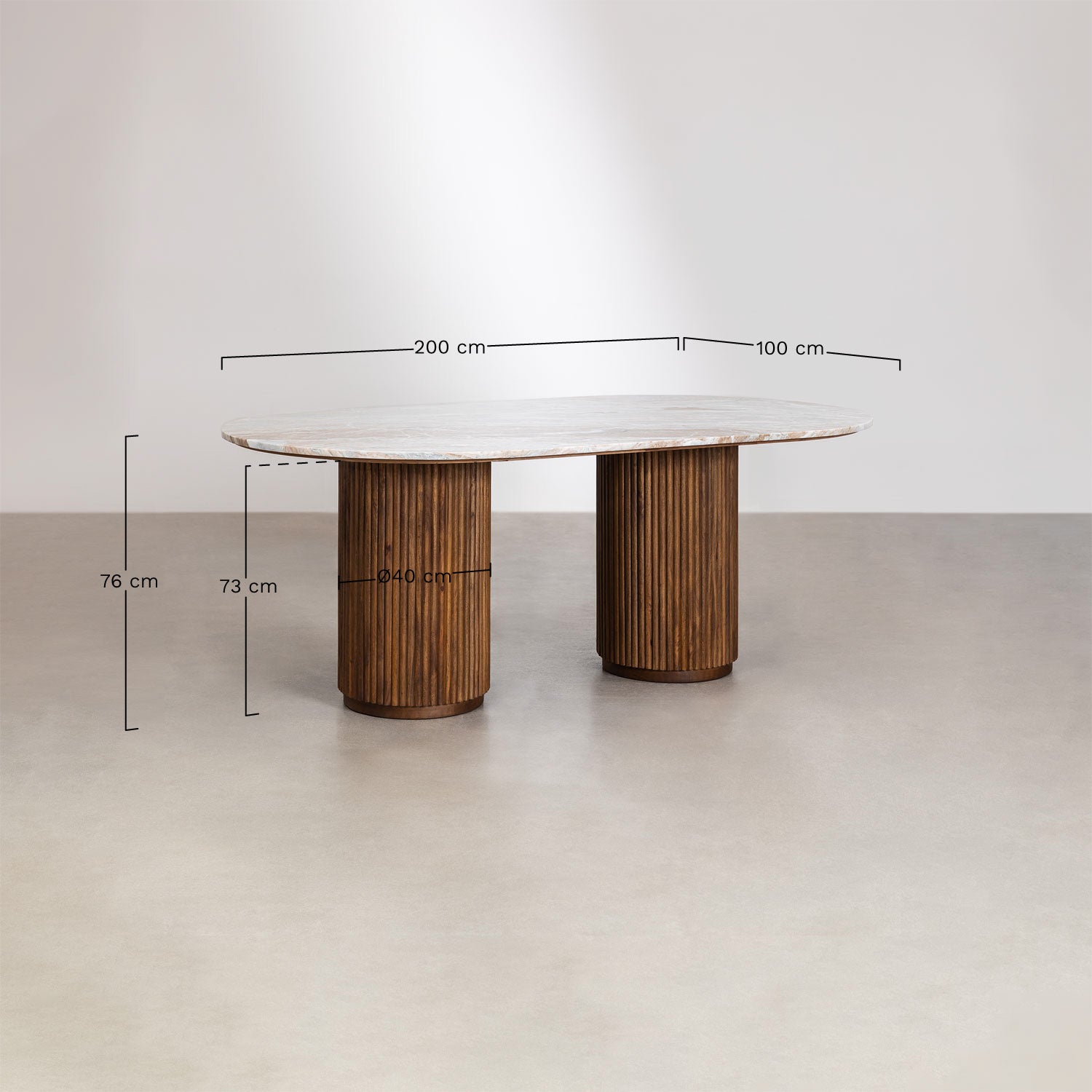 Gisy Dining Table - Oval