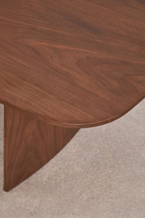 Tuareg dining table full view – natural wood
