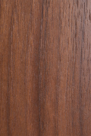 Tuareg dining table side view – dark wood