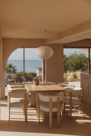 Tuareg dining table in warm interior setting