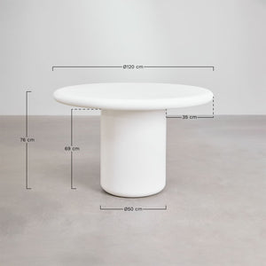 Namara dining table – top surface detail
