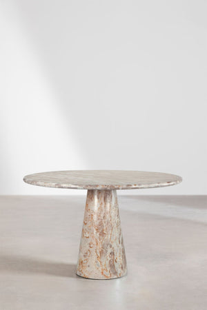 Alodia Marble Round Dining Table