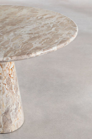 Alodia Marble Round Dining Table