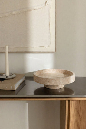 Kevara Marble Tray - Travertine