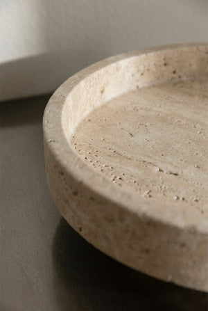 Kevara Marble Tray - Travertine