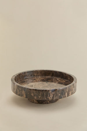 Kevara Marble Tray - Brown Marble