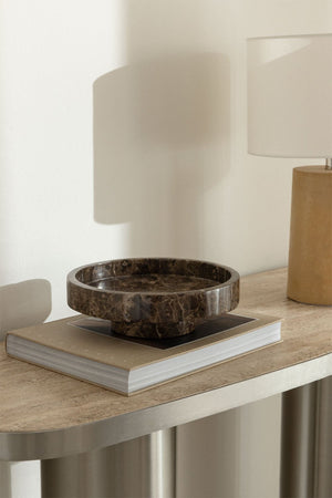 Kevara Marble Tray - Brown Marble