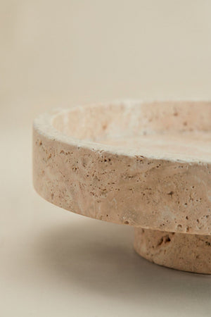 Kevara Marble Tray - Travertine